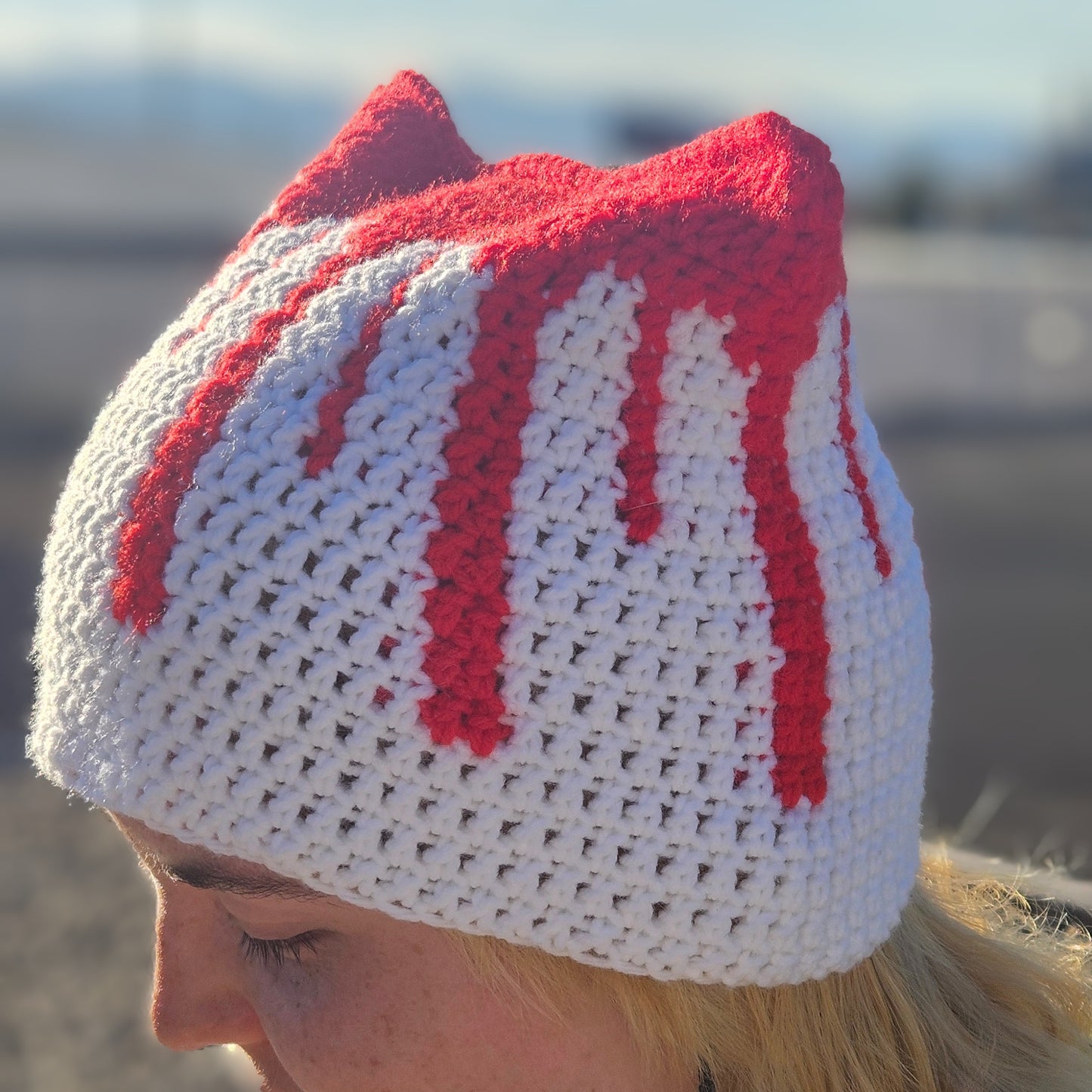 Bloody cat beanie